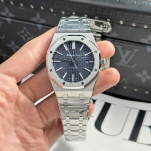 Audemars Piguet Royal Oak 15400ST Watch Blue Dial Metal Wire 41mm