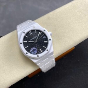 Audemars Piguet Royal Oak 15500 Dial Black Watch White Ceramic 41mm
