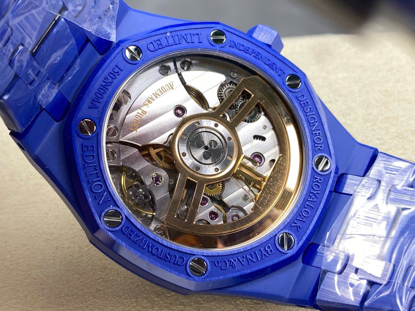 Audemars Piguet Watch Royal Oak 15500 Ceramic Blue 41mm - Image 8
