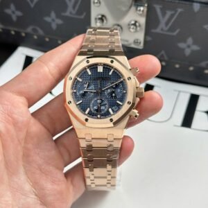 Audemars Piguet Royal Oak 26240 Rose Gold Watch Dial Blue 41mm