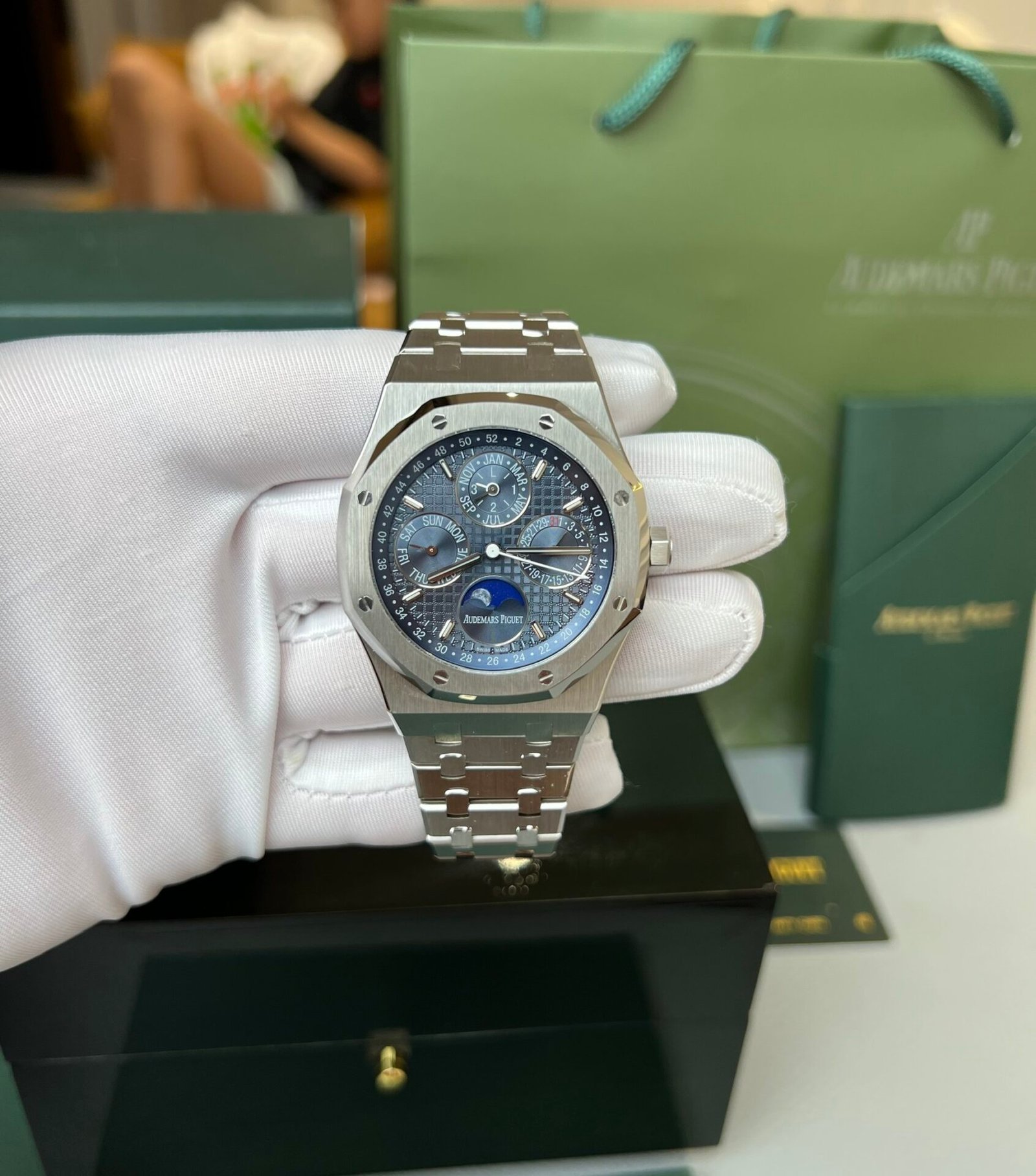 Audemars Piguet Watch Royal Oak 26574ST Blue Dial 41mm