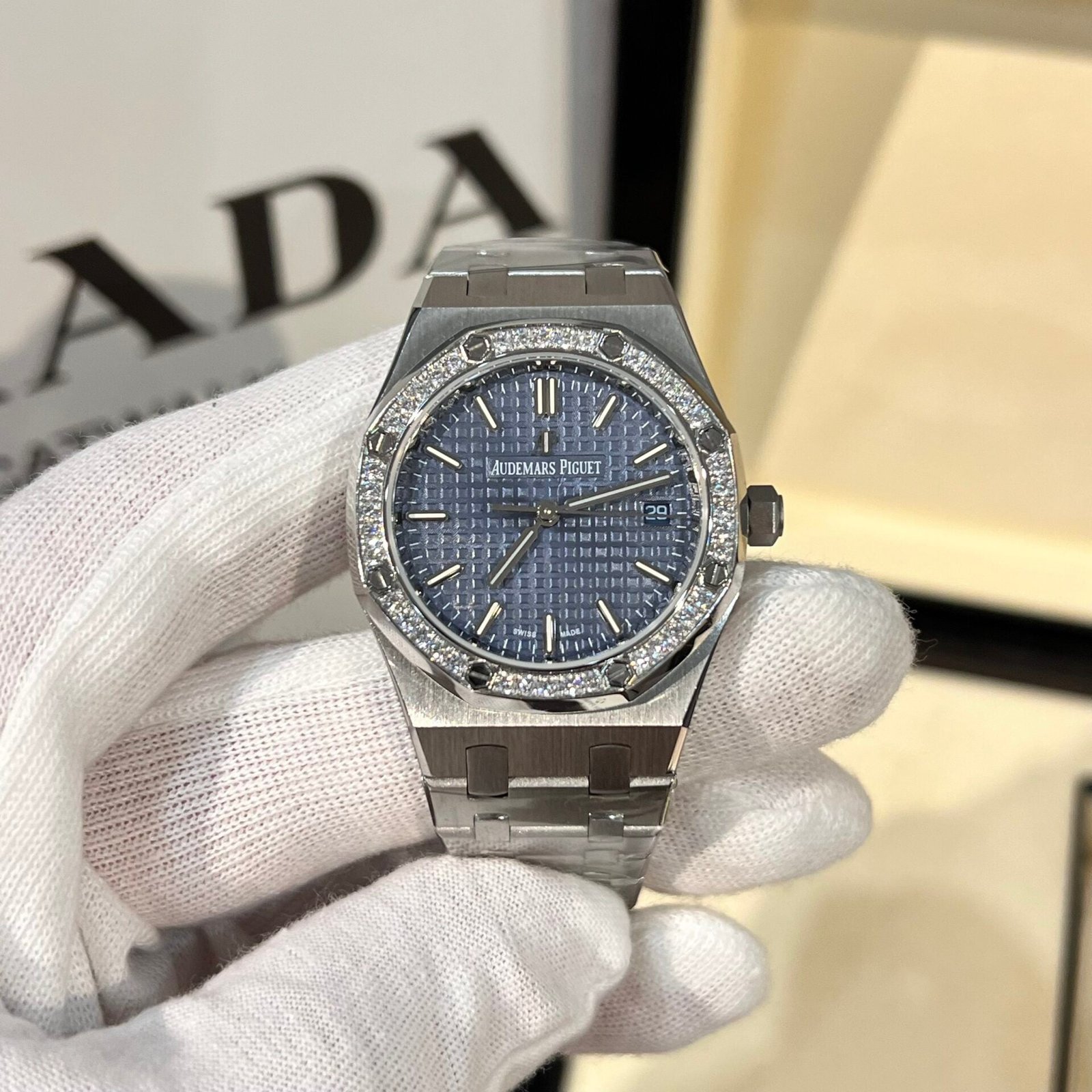 Audemars Piguet Royal Oak Women’s Watch With Diamonds 34mm