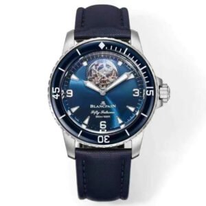Blancpain Fifty Fathoms Tourbillon 8 Jours Watch Blue Dial 45mm