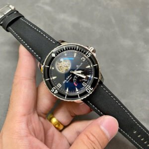 Blancpain Fifty Fathoms Tourbillon 8 Jours Watch Black Dial 45mm