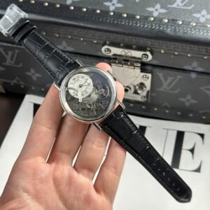 Breguet Tradition 7097  Watch Black Leather Strap 40mm