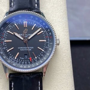 Breitling Navitimer Automatic A17326241B1P1 Watch Black Leather Strap 41mm