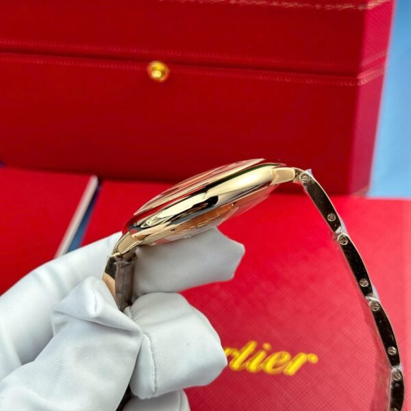 Cartier Ballon Bleu Rose Gold Watch Men’s White Dial 42mm - Image 6