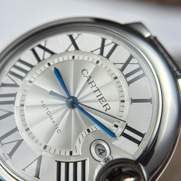 Cartier Ballon Bleu Watch White Dial Leather Strap 40mm - Image 5