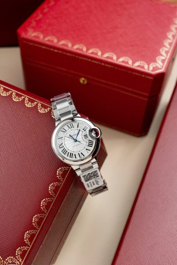 Cartier Ballon Bleu W6920046 Watch White Dial Metal Wire 36mm