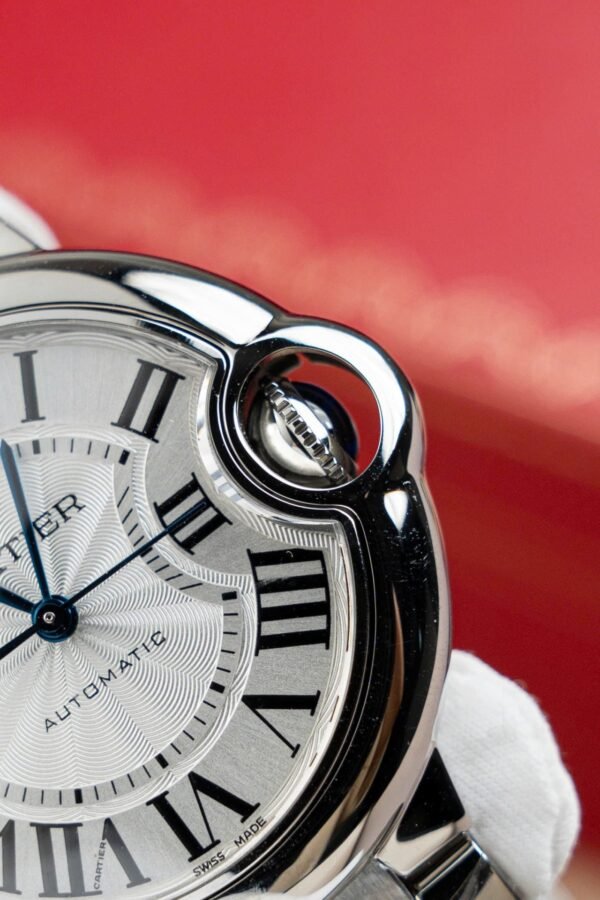 Cartier Ballon Bleu W6920046 Watch White Dial Metal Wire 36mm - Image 7
