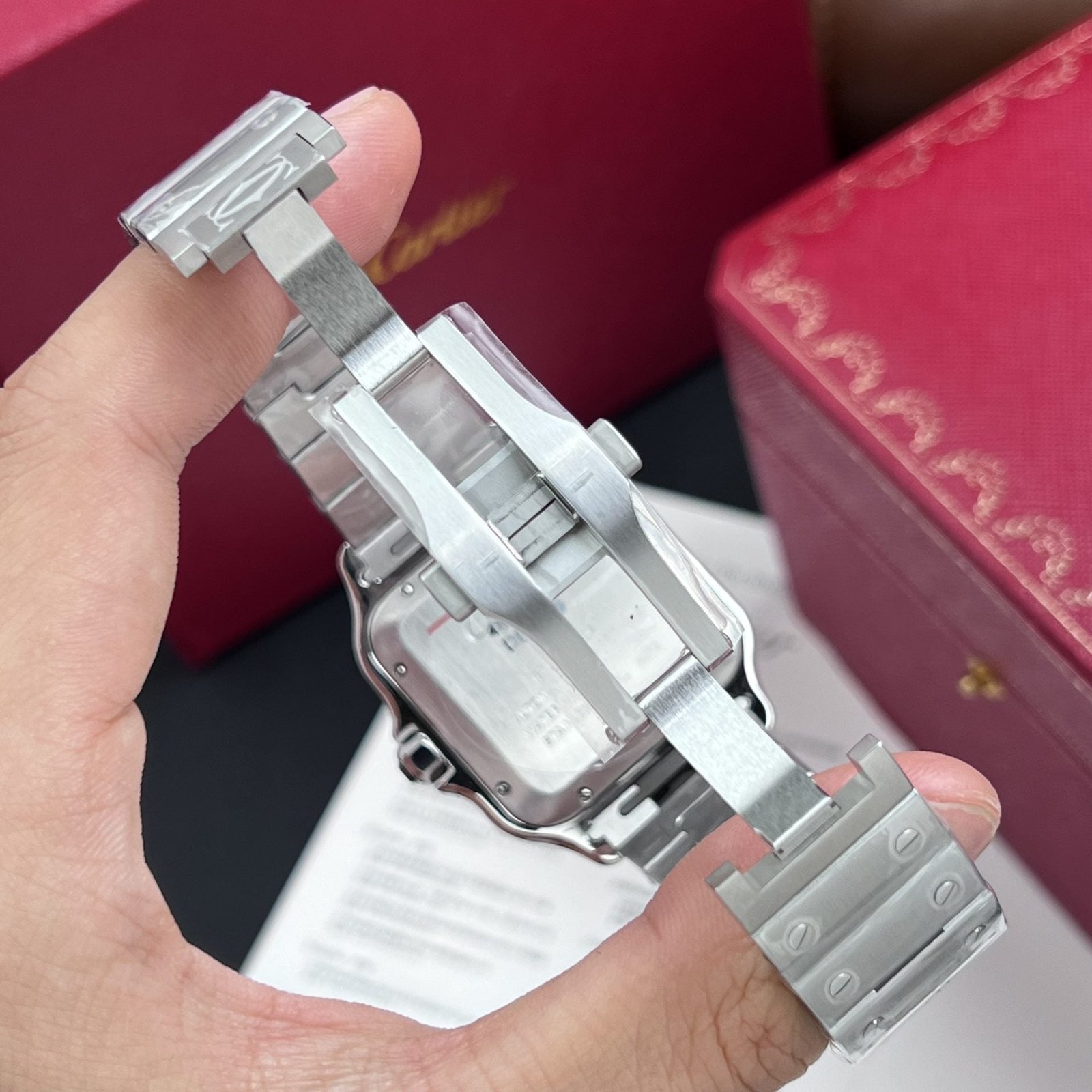 Cartier Watch Santos De Cartier Green Dial 39.8mm - Image 6