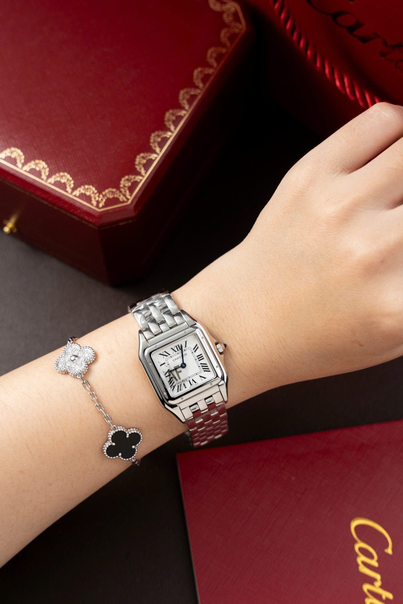 Cartier Watch Panthere WGPN0007 Women White Dial 27x37mm - Image 5