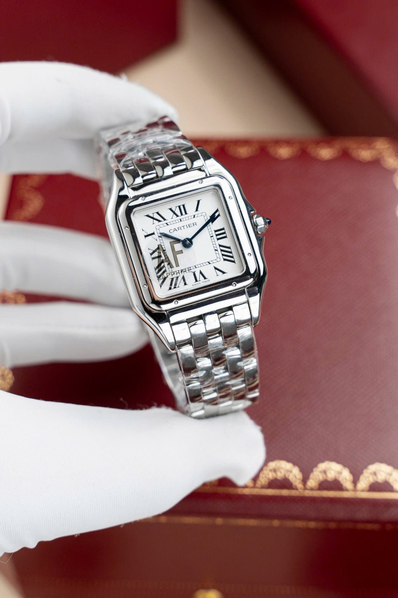 Cartier Watch Panthere WGPN0007 Women White Dial 27x37mm