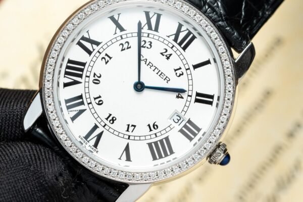 Cartier Ronde Natural Diamond Watch For Women 36mm - Image 2