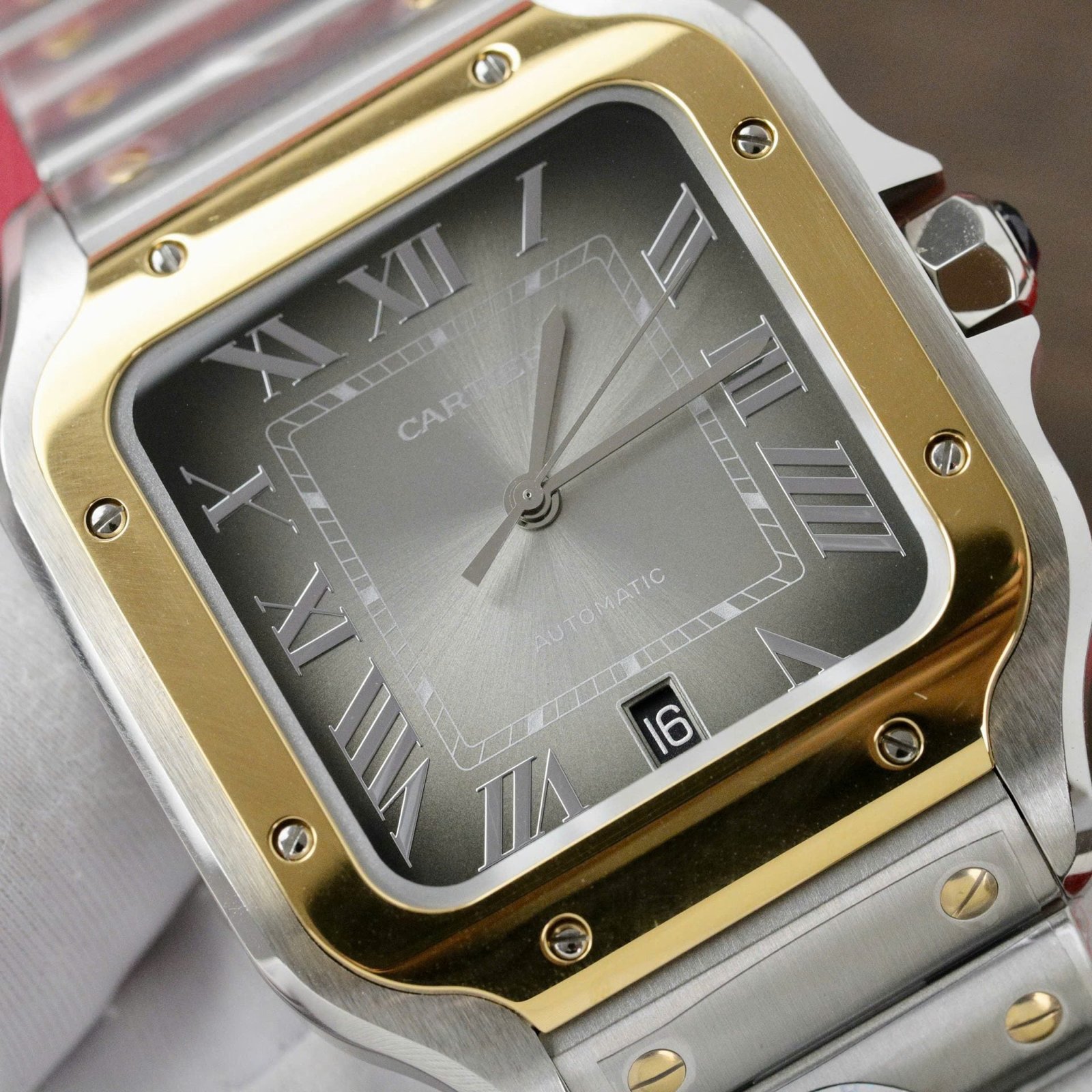 Cartier Santos CRW2SA0030 Watch Gray Dial 39.8mm - Image 5