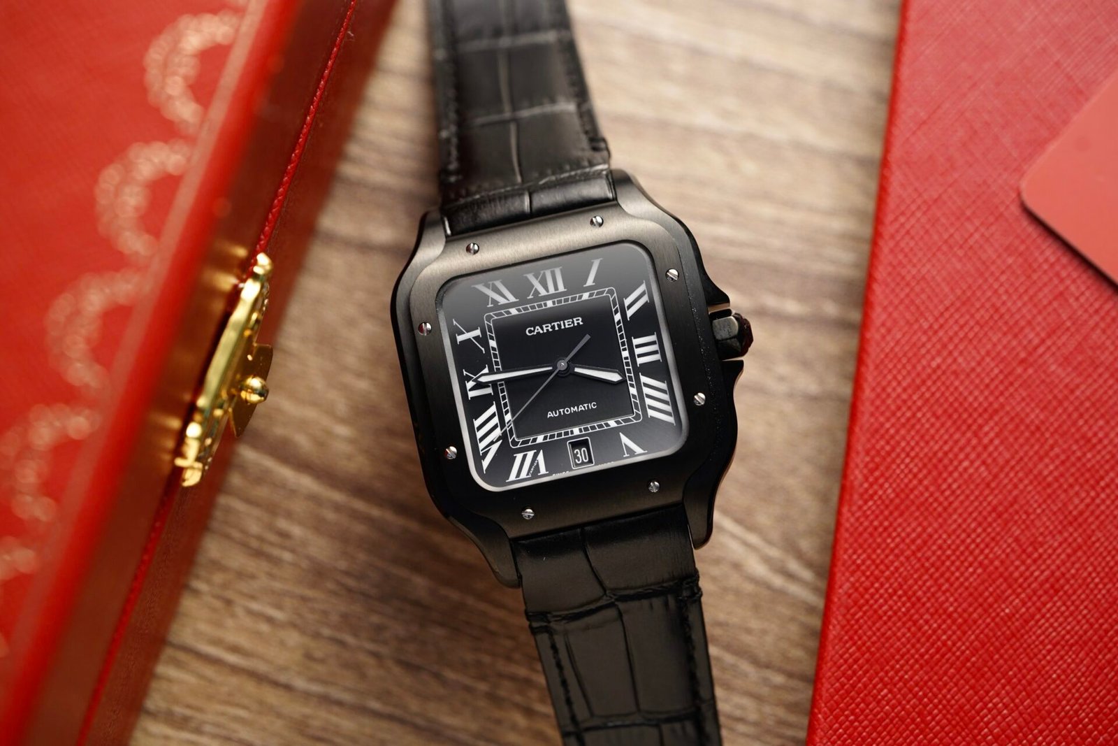 Cartier Watch Santos De Cartier WSSA0039 Black Dial 39.8mm - Image 3