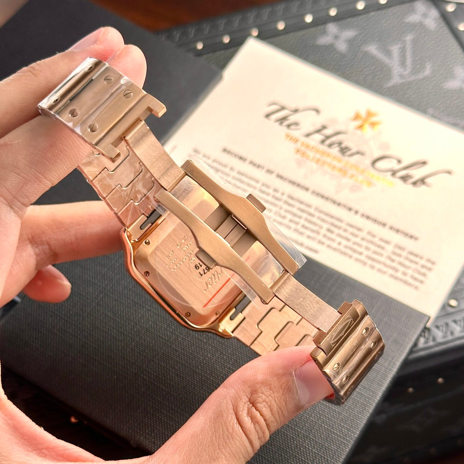 Cartier Santos Watch Rose Gold 39.8mm - Image 7