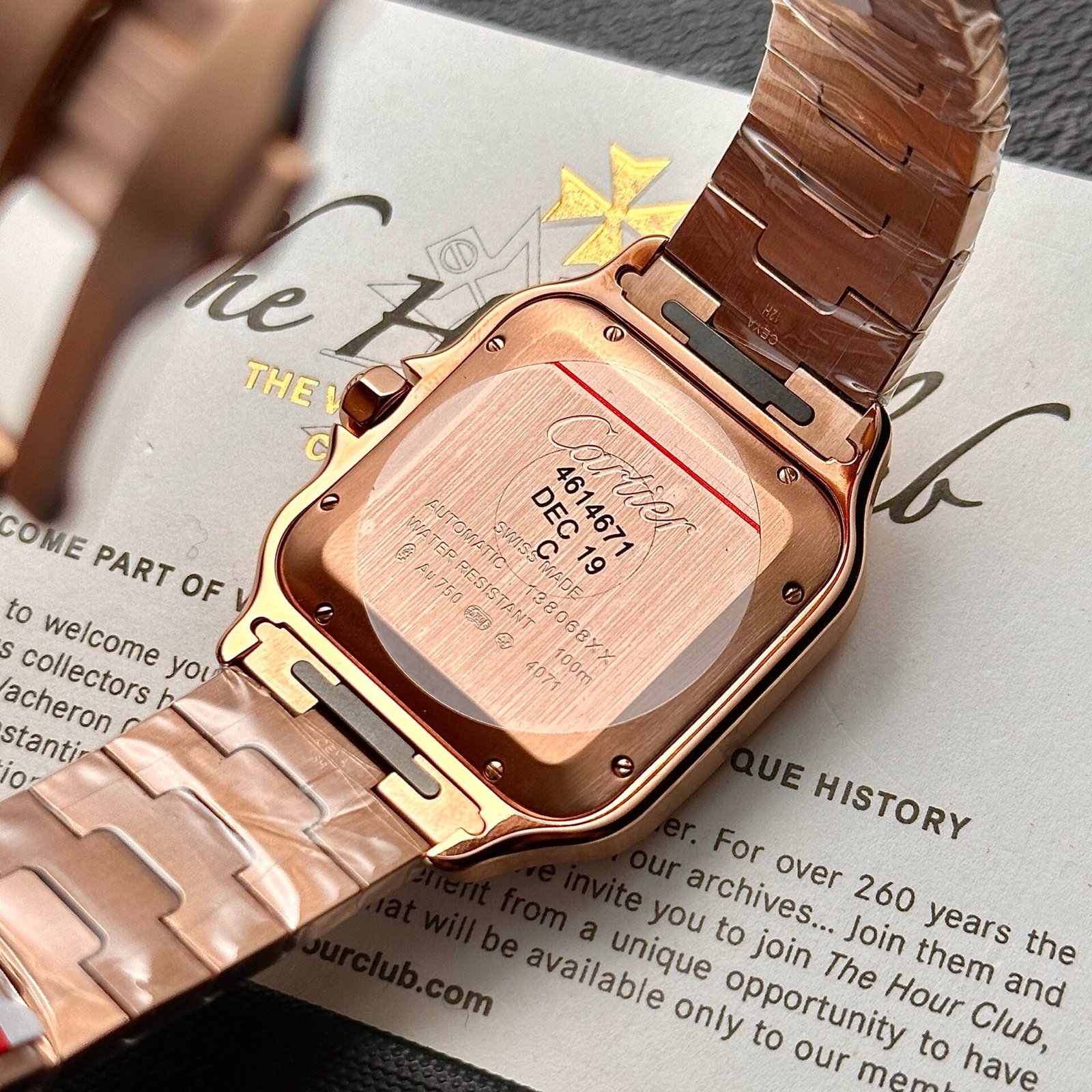 Cartier Santos Watch Rose Gold 39.8mm - Image 6