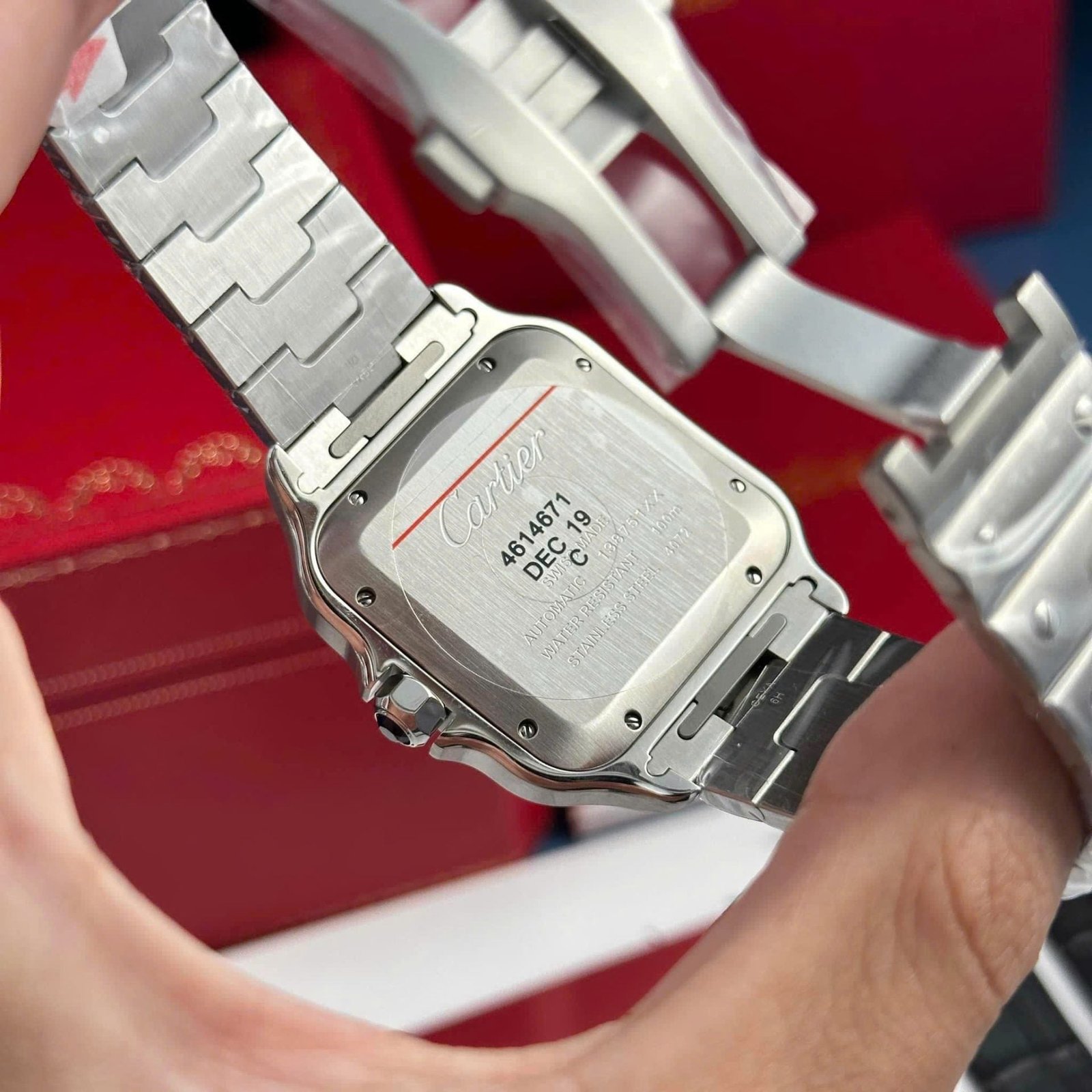 Cartier Santos WSSA0064 Watch Brown Dial 39.8mm - Image 5