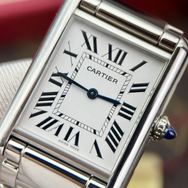 Cartier Watch Tank Must White Dial Metal Wire 31x41mm - Image 5