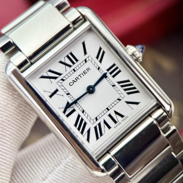 Cartier Watch Tank Must White Dial Metal Wire 31x41mm - Image 6