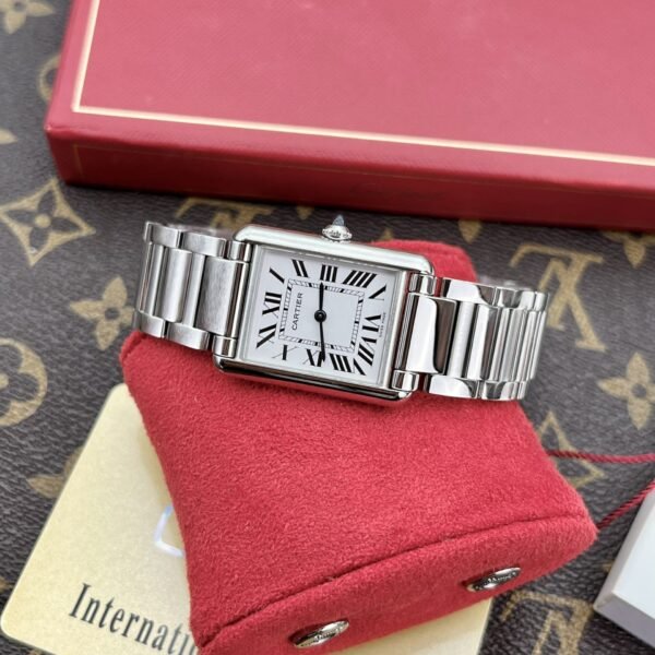 Cartier Watch Tank Must White Dial Metal Wire 31x41mm