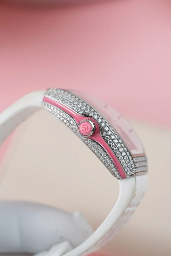 Franck Muller V32 Watch Custom Diamonds Moissanite 36mm - Image 7