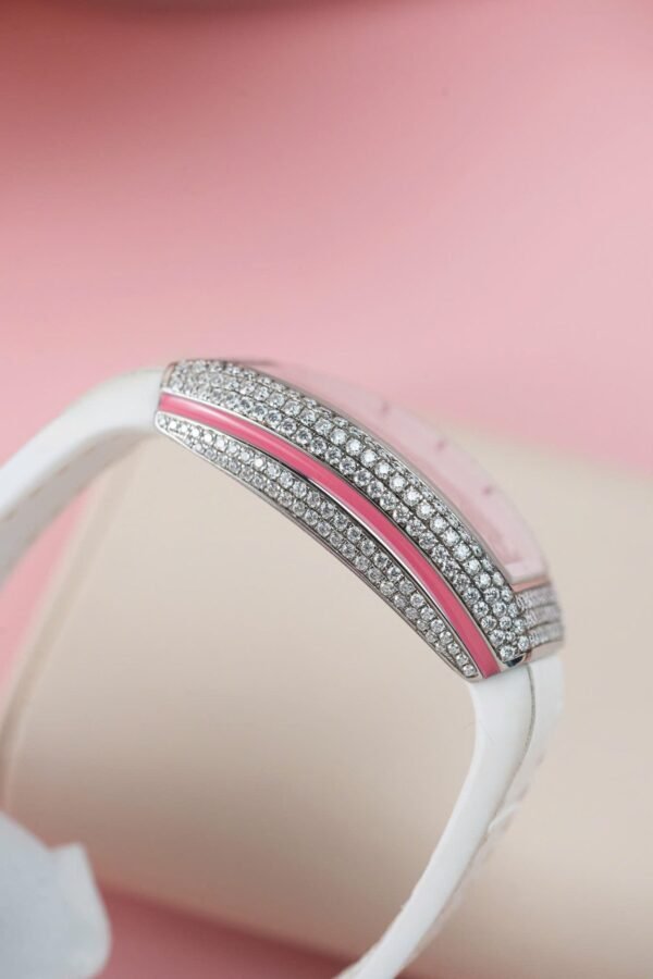 Franck Muller V32 Watch Custom Diamonds Moissanite 36mm - Image 8