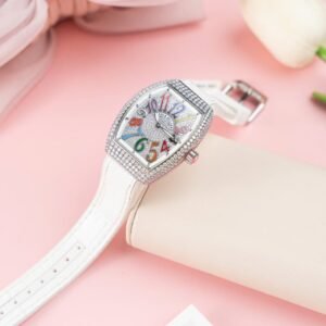Franck Muller V32 Watch Custom Diamonds Moissanite 36mm