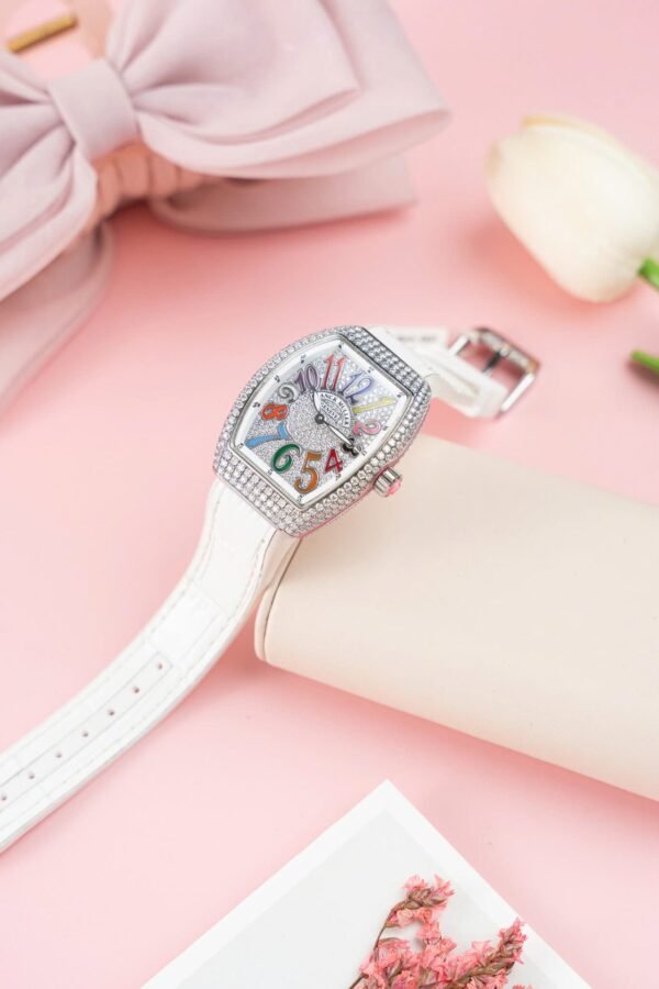 Franck Muller V32 Watch Custom Diamonds Moissanite 36mm