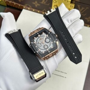 Hublot Spirit Of Big Bang King Gold Watch Bezel Black Ceramic 42mm