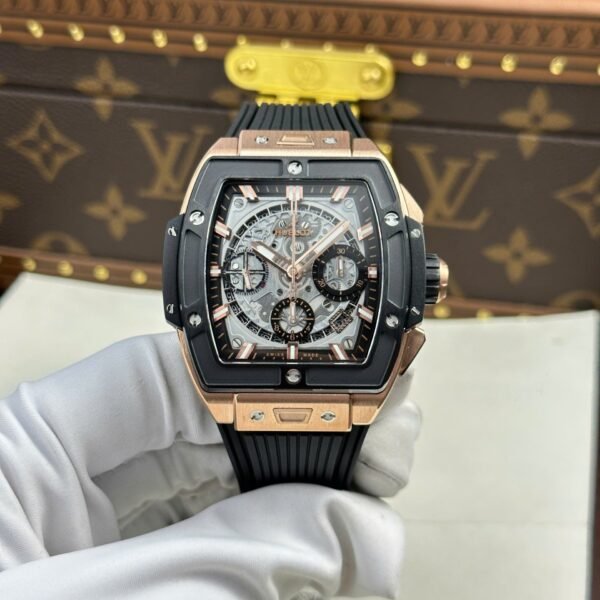 Hublot Spirit Of Big Bang King Gold Watch Bezel Black Ceramic 42mm - Image 2