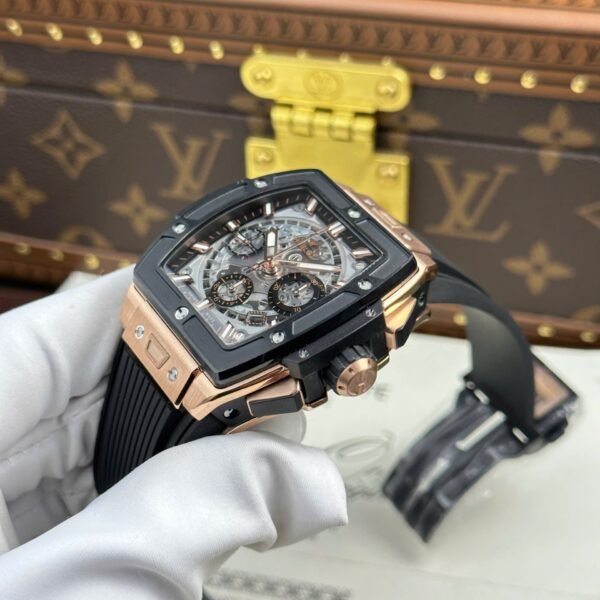 Hublot Spirit Of Big Bang King Gold Watch Bezel Black Ceramic 42mm - Image 4