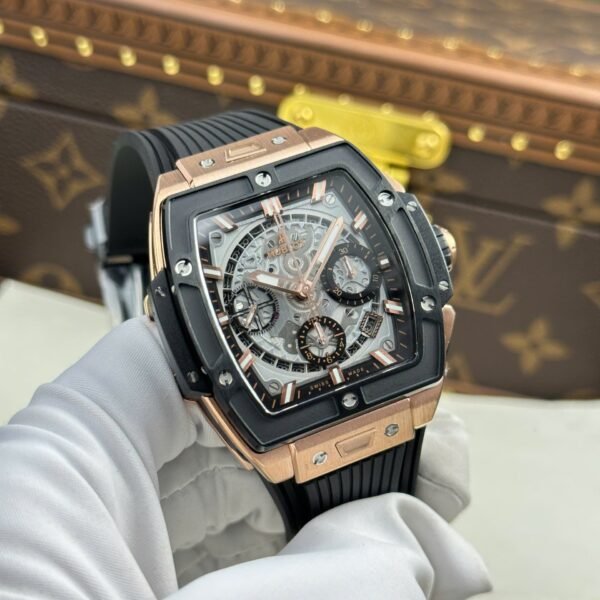 Hublot Spirit Of Big Bang King Gold Watch Bezel Black Ceramic 42mm - Image 3