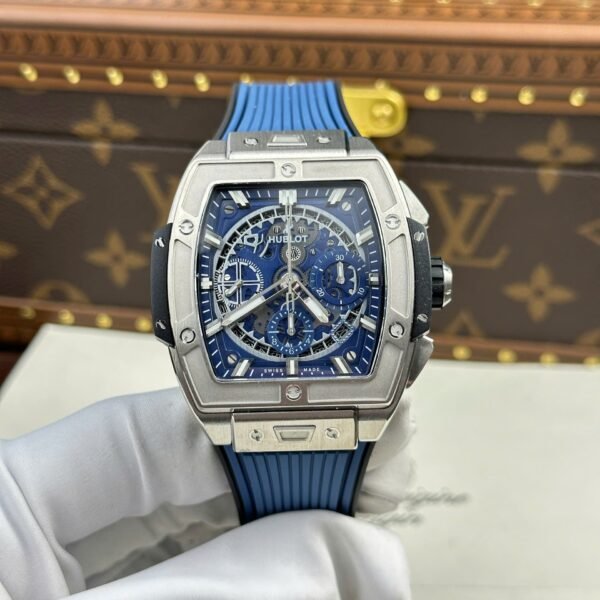 Hublot Spirit Of Big Bang Titanium Watch Dial Blue 42mm - Image 2