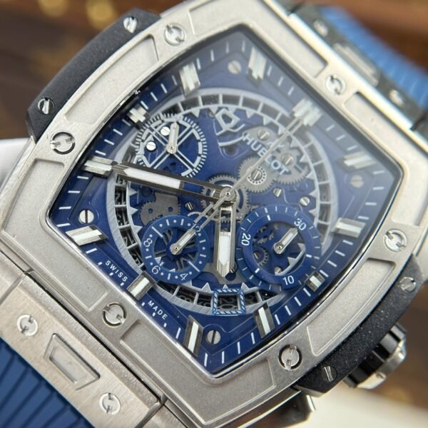 Hublot Spirit Of Big Bang Titanium Watch Dial Blue 42mm - Image 4