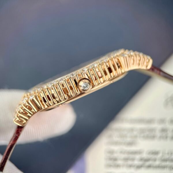 Chopard  Watch With Moissanite Diamonds 18K Gold Wrapped 34mm - Image 4