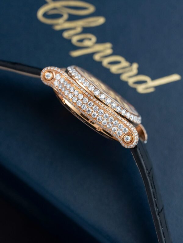Chopard Happy 274891 Watch Synthetic Diamonds + 18K Gold Wrapped 36mm - Image 7