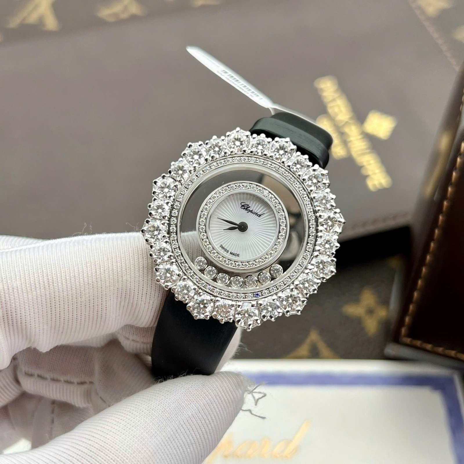 Chopard Happy Watch Diamonds Moissanite 36mm