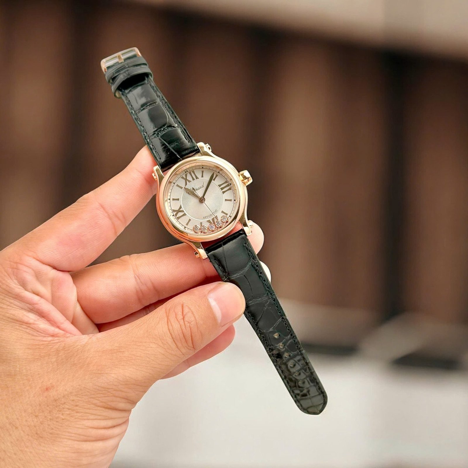 Chopard Happy Sport Women Luxury Watch Rose Gold Plated Automatic Movement 36mm - Image 3