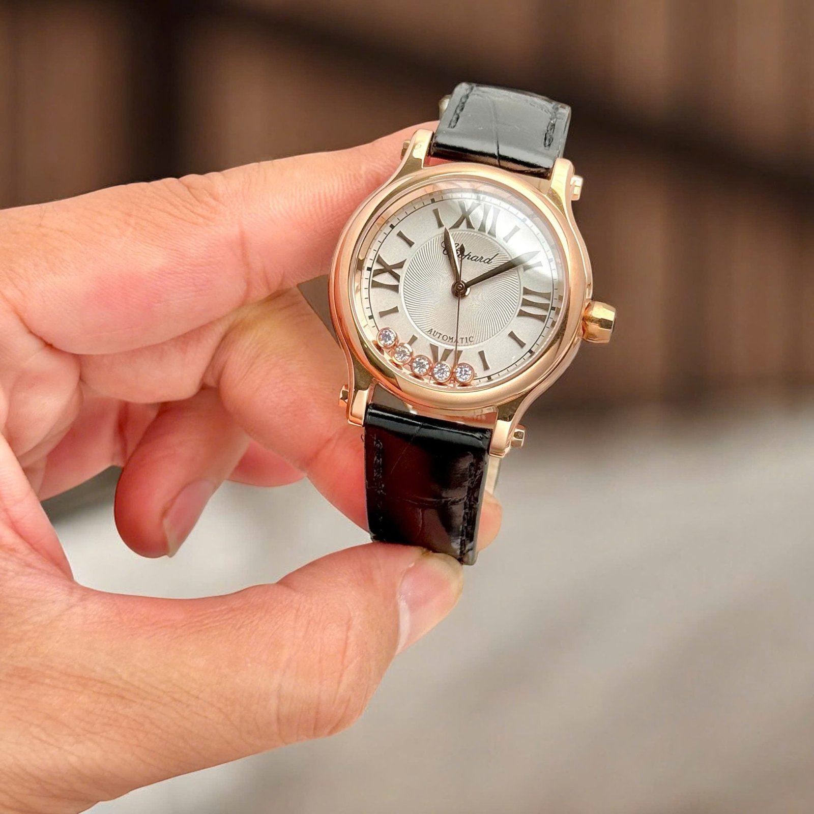 Chopard Happy Sport Women Luxury Watch Rose Gold Plated Automatic Movement 36mm - Image 4