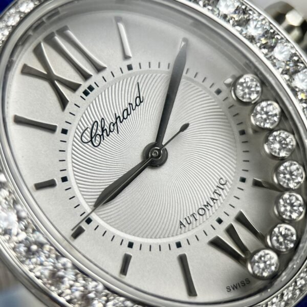 Chopard Women’s Watch With Diamond Moissanite Blue 34mm - Image 3