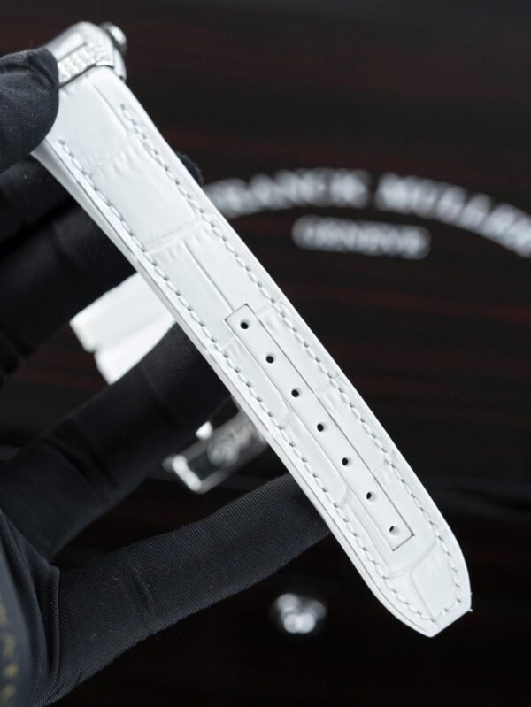 Franck Muller V32 White Watch Moissanite Diamonds 36mm - Image 8