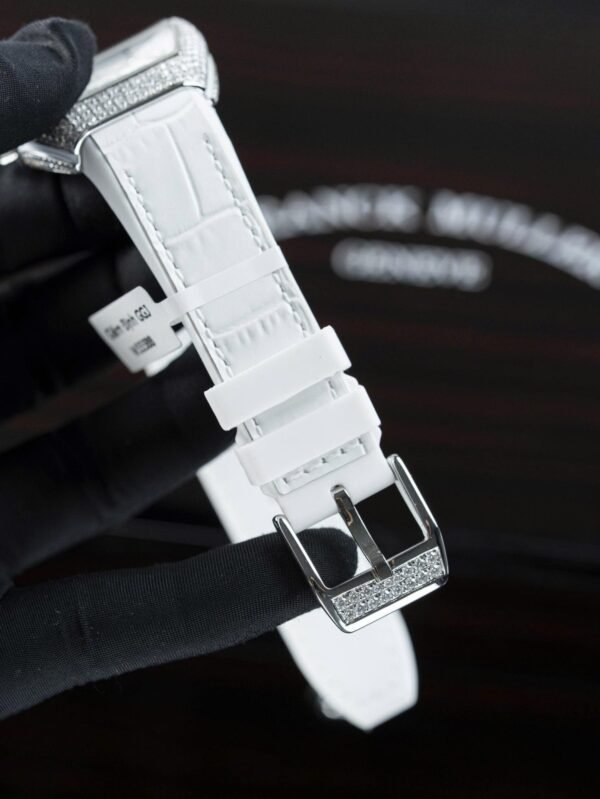 Franck Muller V32 White Watch Moissanite Diamonds 36mm - Image 7