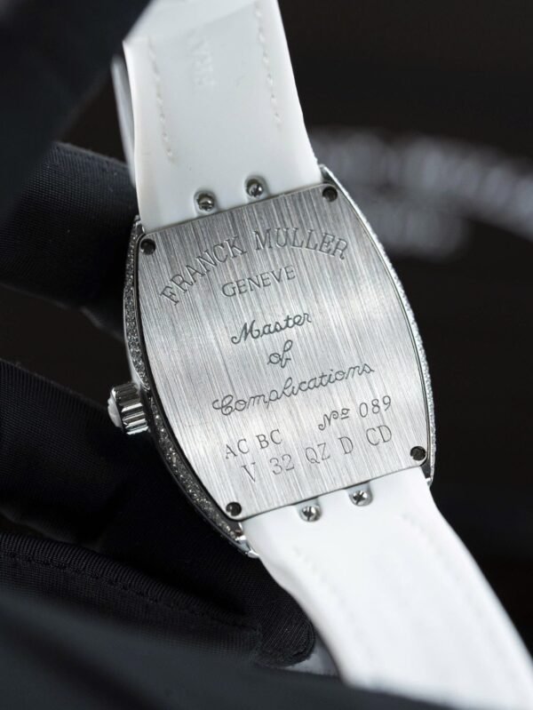 Franck Muller V32 White Watch Moissanite Diamonds 36mm - Image 6