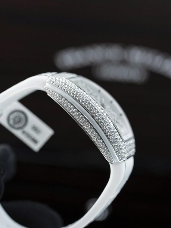 Franck Muller V32 White Watch Moissanite Diamonds 36mm - Image 5