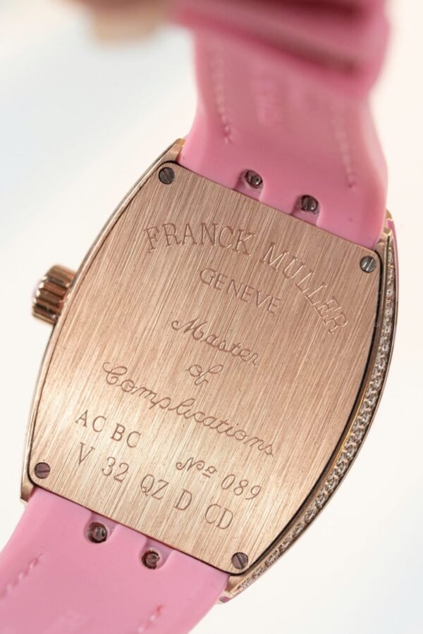 Franck Muller Watch Vanguard V32 Skeleton Pink Flower Dial 36mm - Image 8