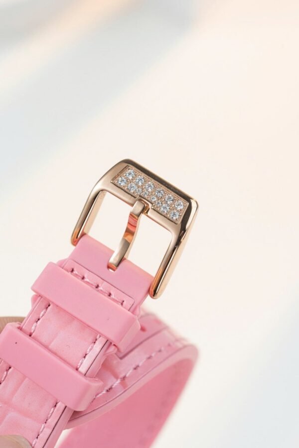 Franck Muller Watch Vanguard V32 Skeleton Pink Flower Dial 36mm - Image 9