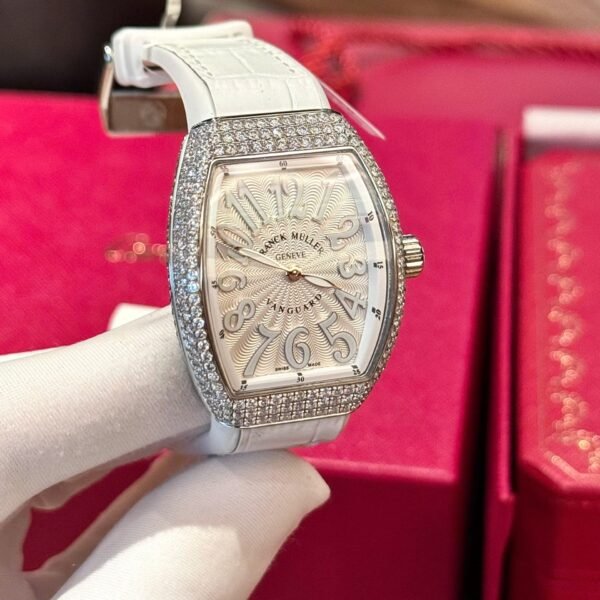 Franck Muller V32 Watch Custom Diamonds Moissanite 36mm - Image 6