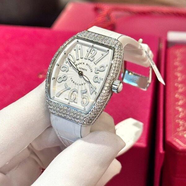 Franck Muller V32 Watch Custom Diamonds Moissanite 36mm - Image 5